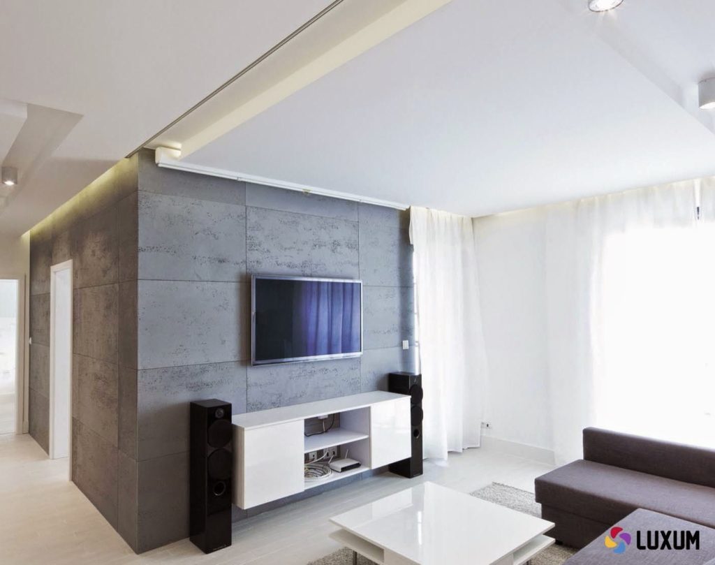 Minimalistyczny apartament w Krakowie beton architektoniczny